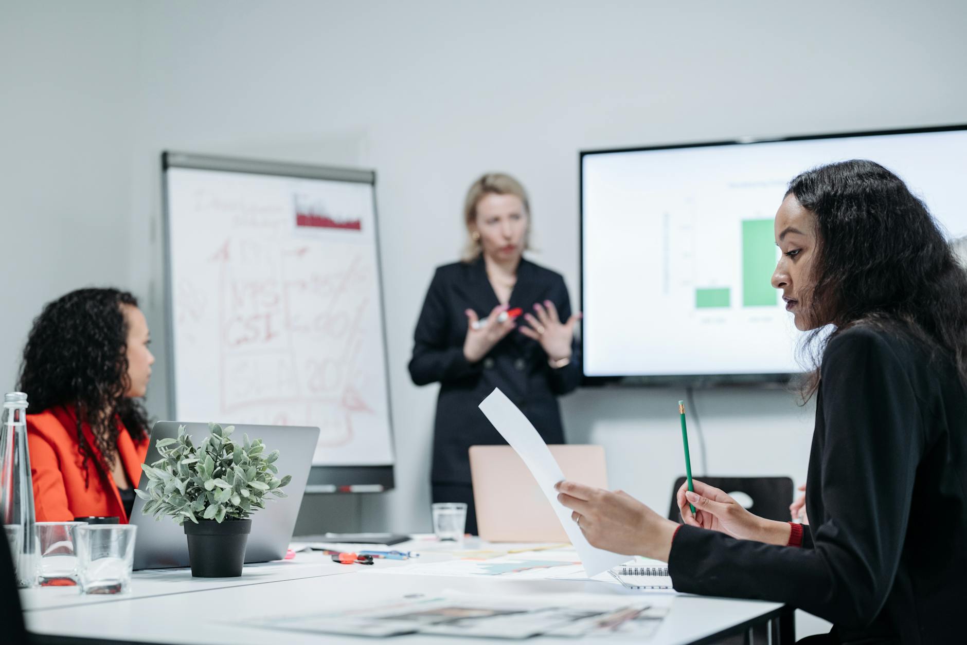 women in a meeting room